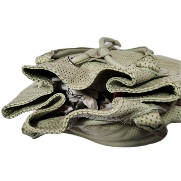 Innue Leather Hobo Shoulder Handbag Light Green In Excellent Condition - Picture 5 of 10